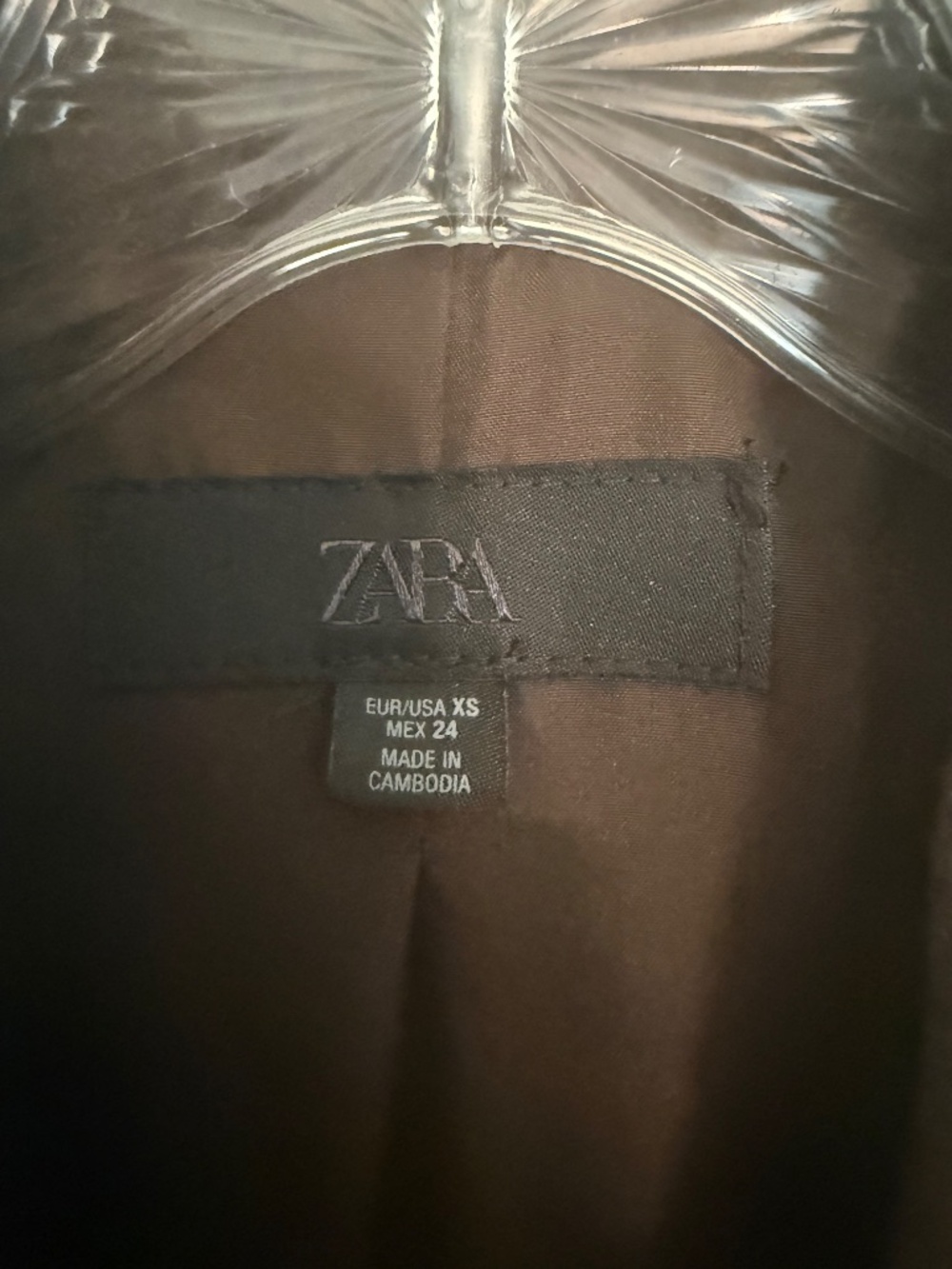 Zara Double Breasted Short Coat Size XS 80% Polyester 20% Viscose - Picture 2 of 6